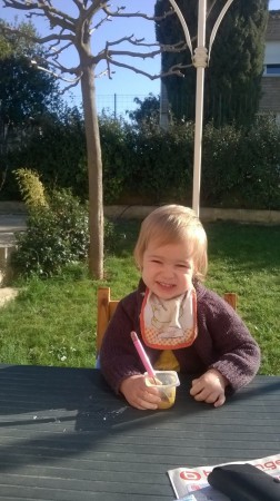 goùter sur la terrasse